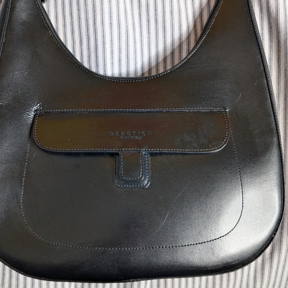 Kenneth Cole Reaction black leather y2k shoulder bag - Picture 8 of 12